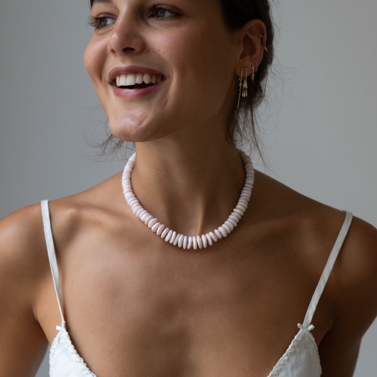 Pink Queen Conch Necklace