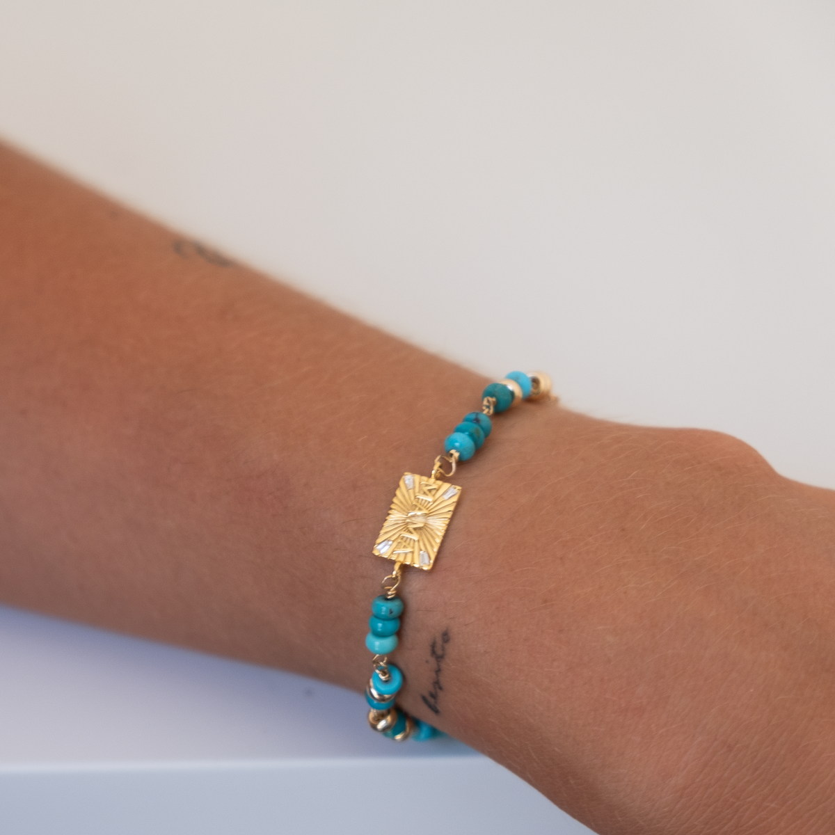 MAMA bracelet, 14k gold name plate bracelet