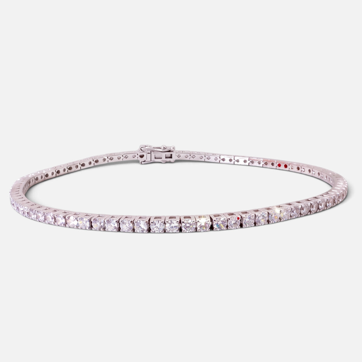18K White Gold Diamond Tennis Bracelet