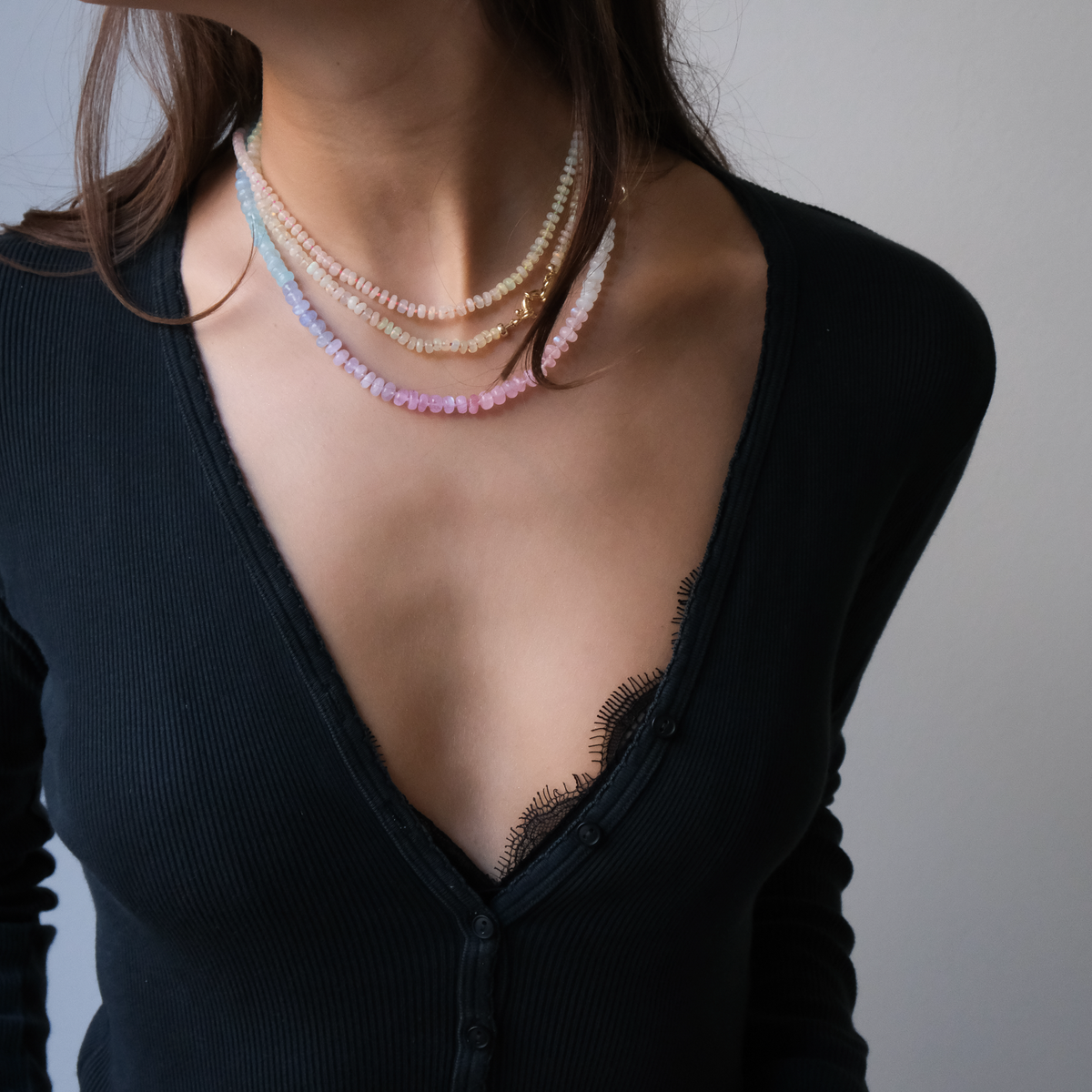 Rainbow Moonstone necklace