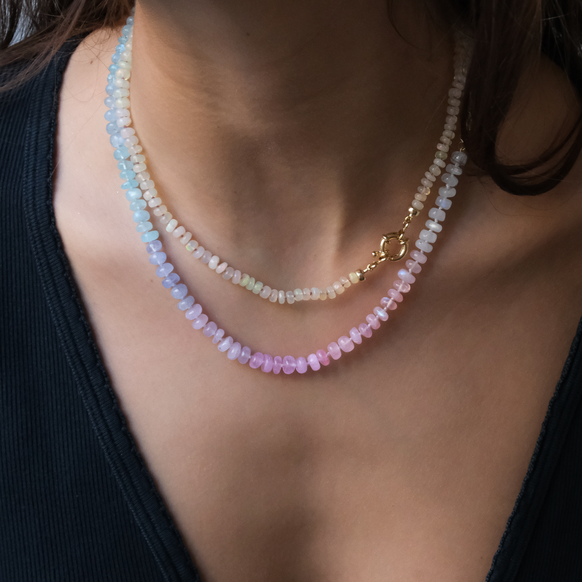Rainbow Moonstone necklace