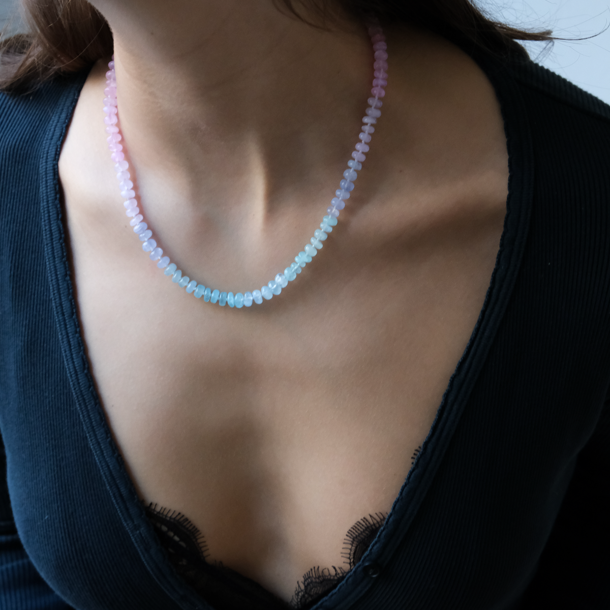 Rainbow Moonstone necklace