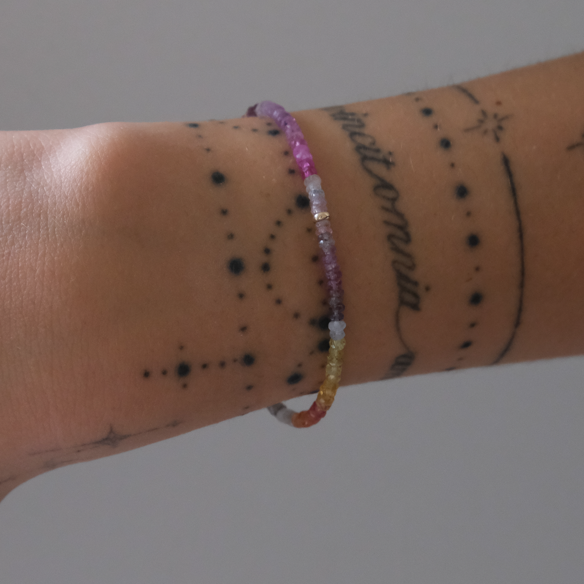 Rainbow Sapphire Bracelet