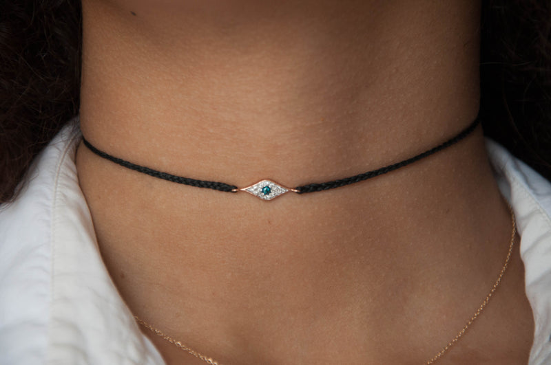 Evil Eye Choker necklace - Vivien Frank Designs