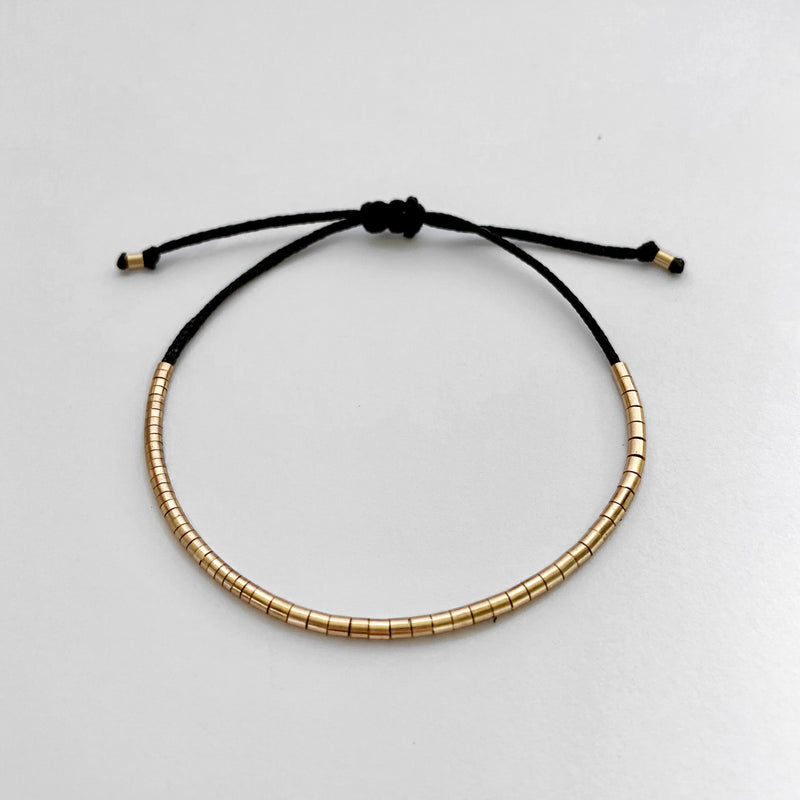 Tube Bracelet in 14k Gold - Vivien Frank Designs