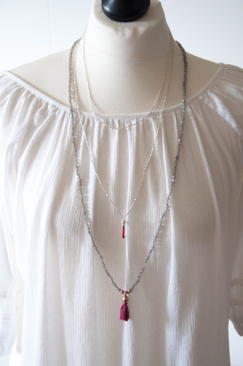 Long Essential Silver Necklace - Vivien Frank Designs