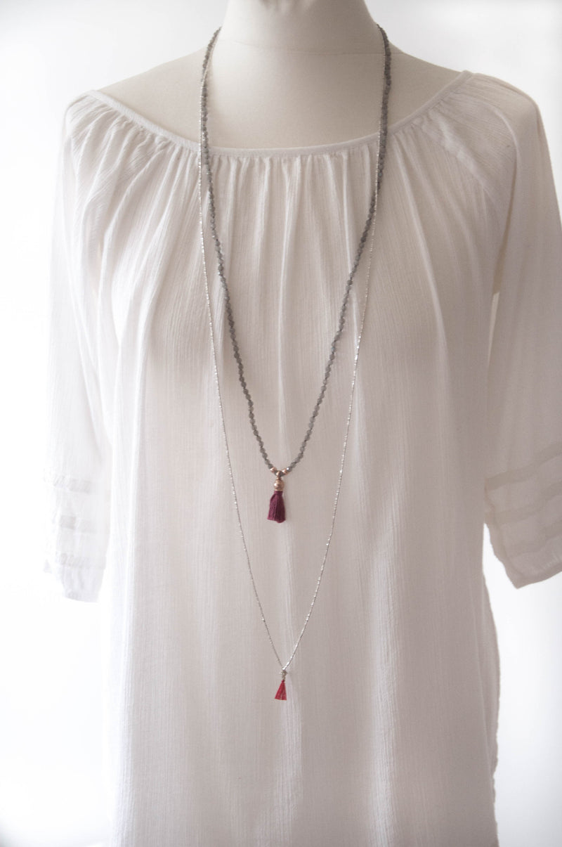 Long Essential Silver Necklace - Vivien Frank Designs