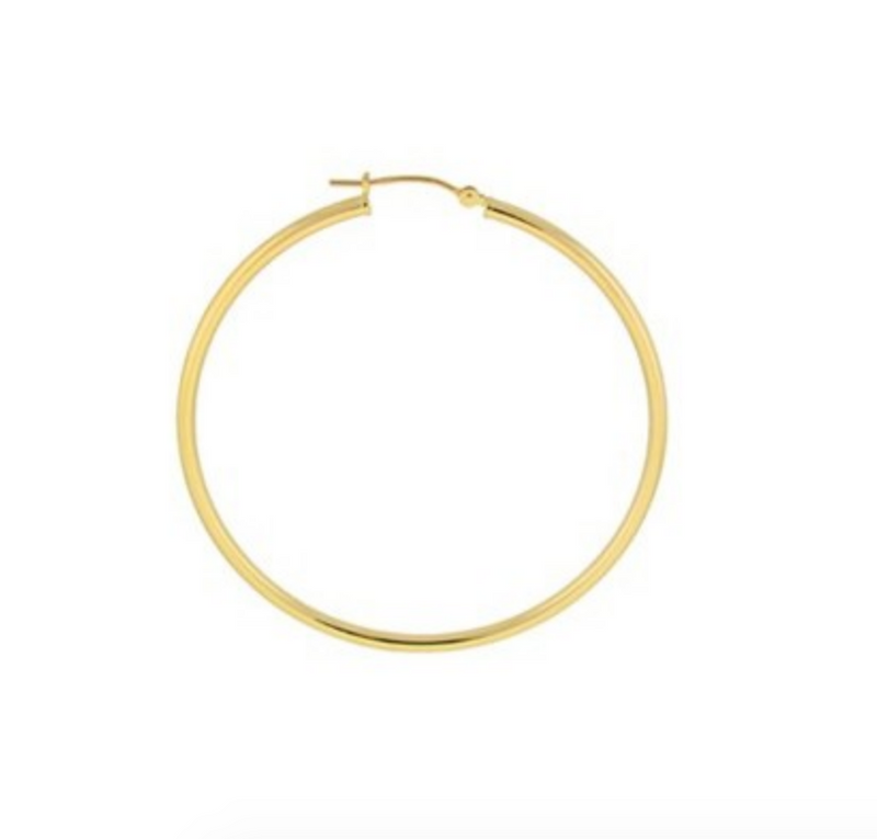 Gold Hoop Earrings 14k