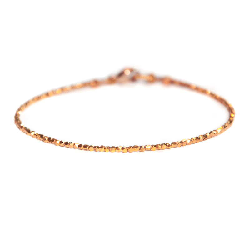 Rose Gold Essential bead bracelet - Vivien Frank Designs