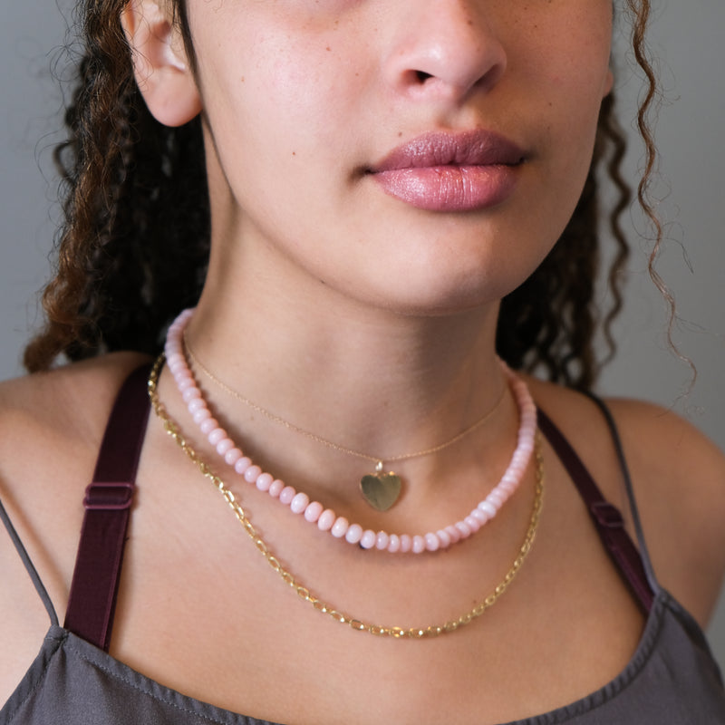 18k gold opal necklace