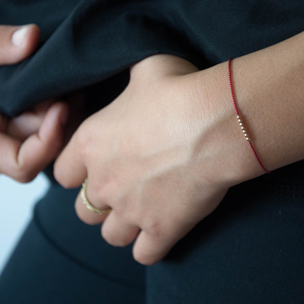 ★rosemont★ [Rosemont] 14K Bracelet La Vie En Rose RS1436 14k Rose Quartz Bracelet with Guardian Angel Charm - 8mm