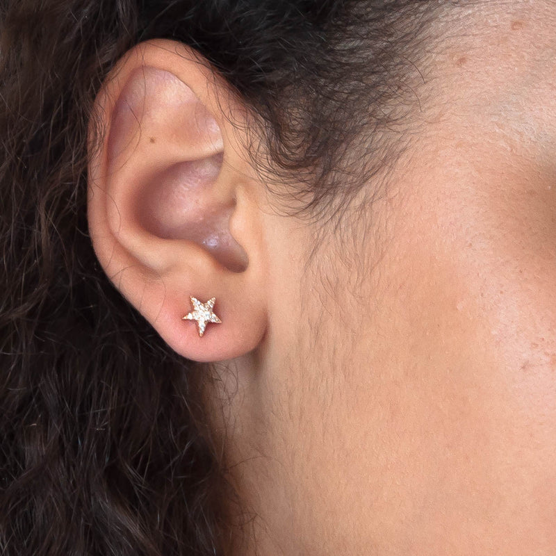 Diamond Star earrings - Vivien Frank Designs