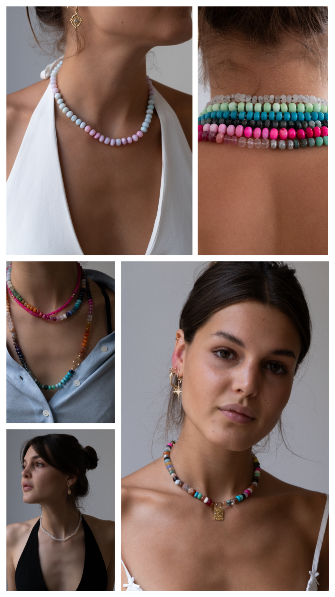 Moonstones & Opals: Gemstone Necklaces Made for Layering