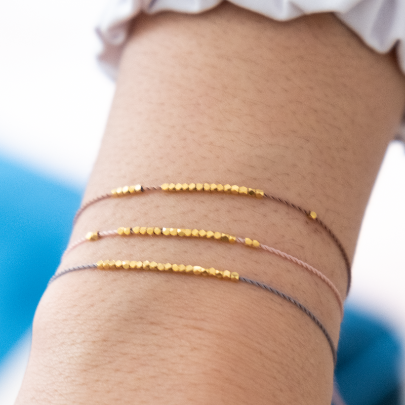 Solid Gold Friendship bracelet 18k