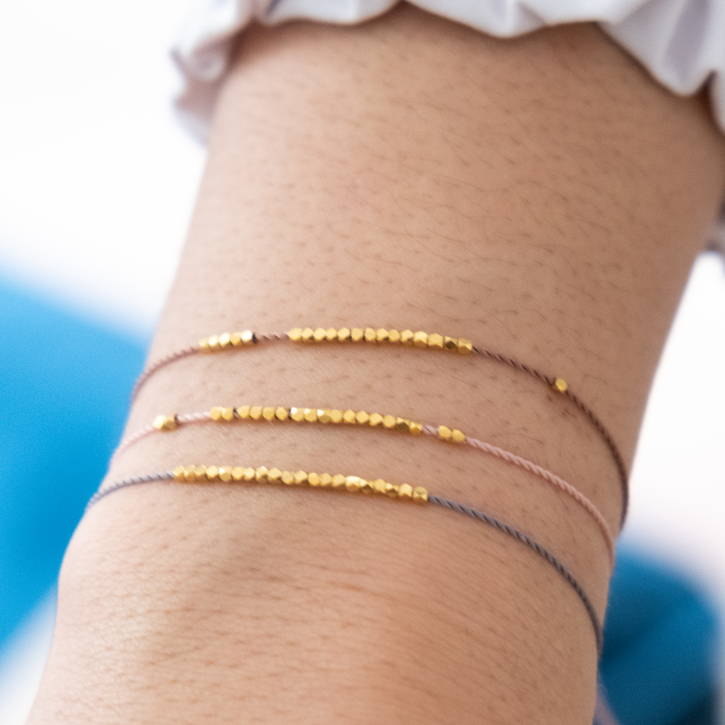 Gold online friendship bracelet