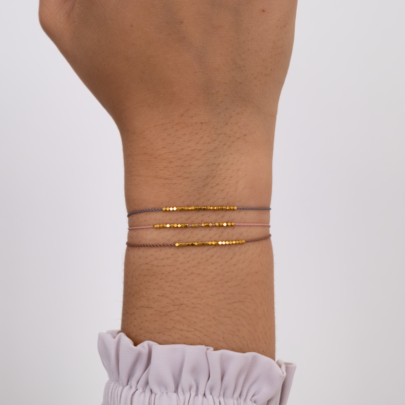 Solid gold friendship bracelet Clearance