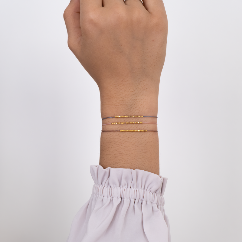 Solid Gold Friendship bracelet 18k