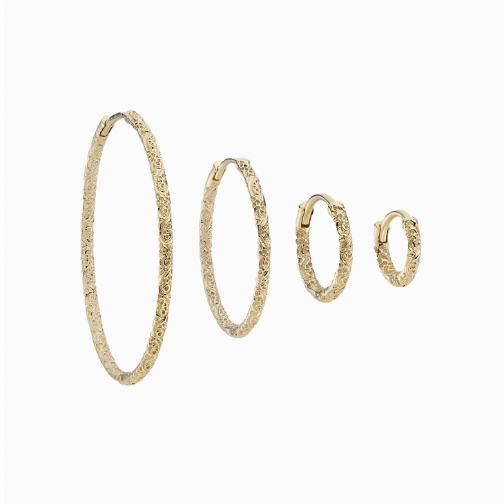 Dala Engraved Round Clicker Hoop