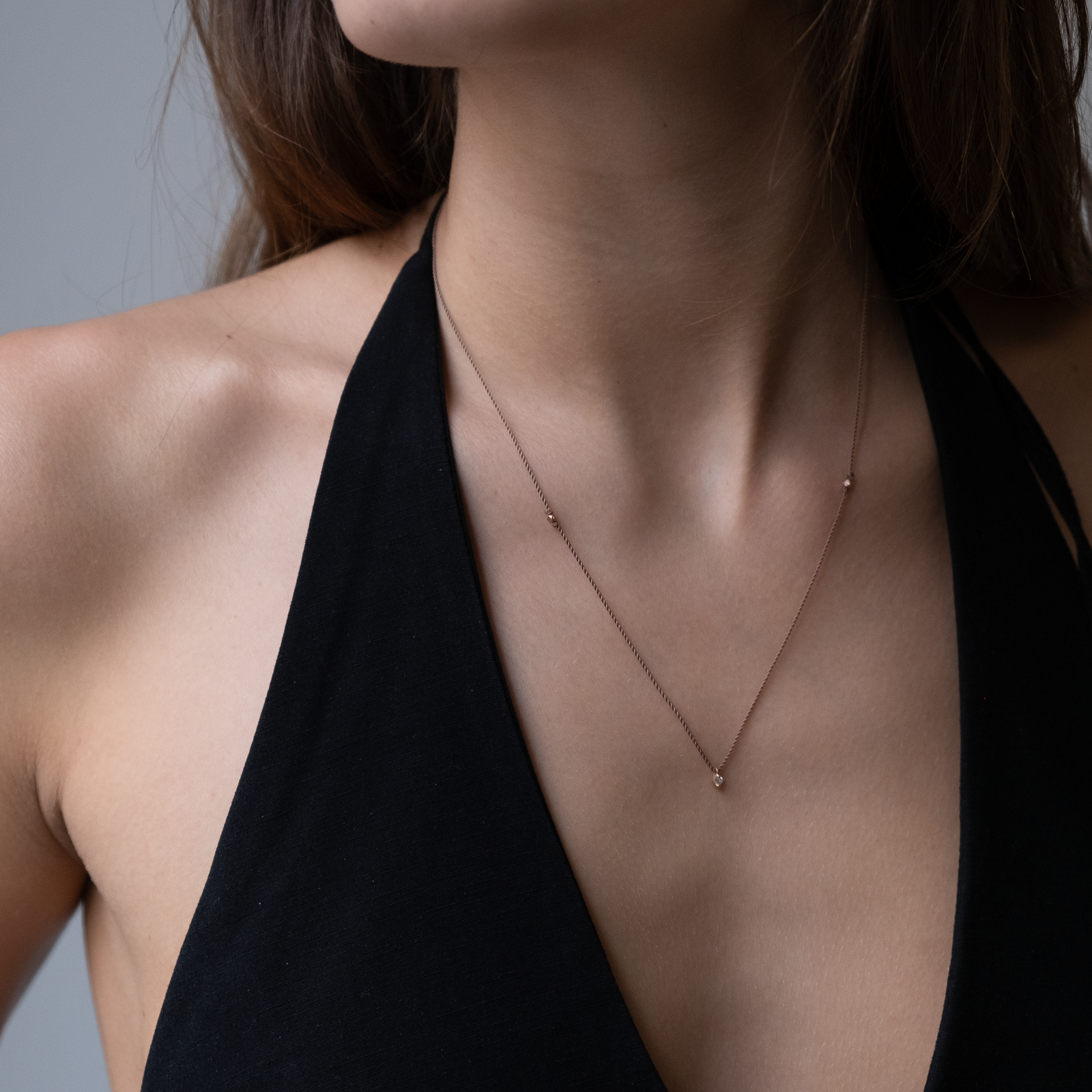 vivi wjk IVXLCDM ×wjk slim chain neck Mens 14mm Stainless Steel