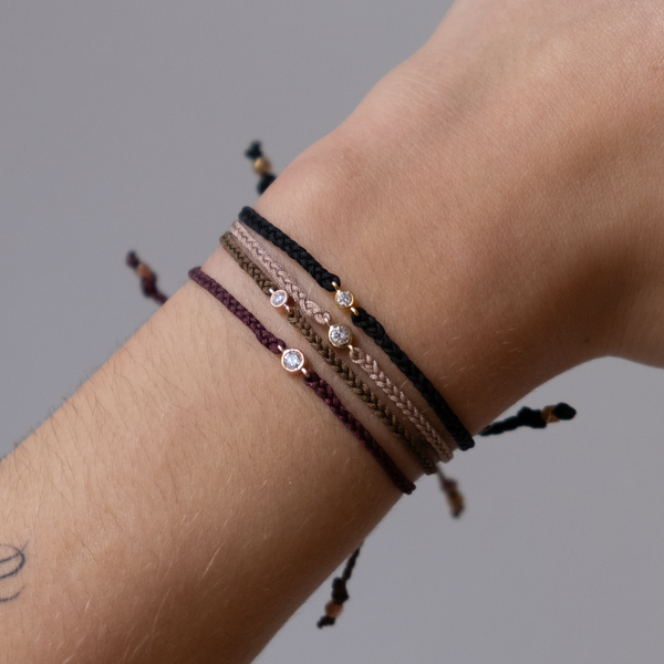 14k diamond friendship bracelet