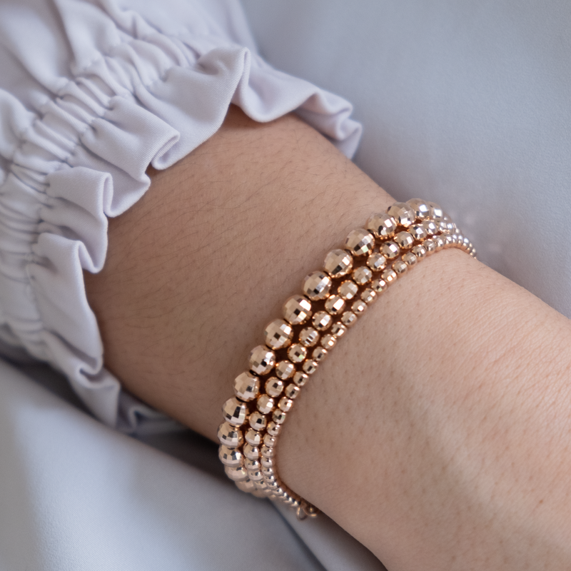 3mm 14K Gold Filled Bead Bracelet with Clasp – Kathy Bankston