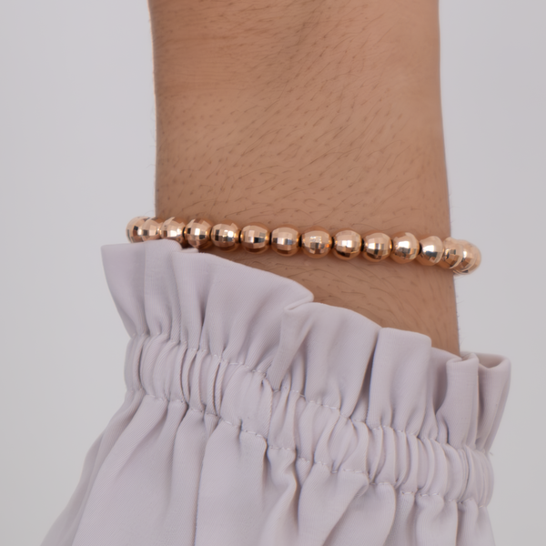 Beaded Disco Bracelet in 14k gold