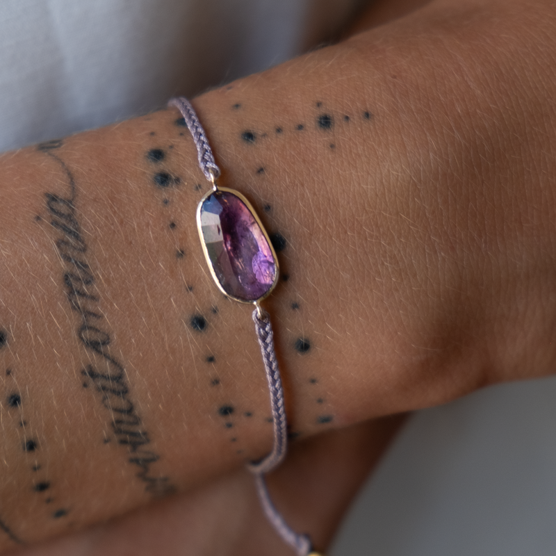 14k gold Tourmaline Bracelet 3.28ctw