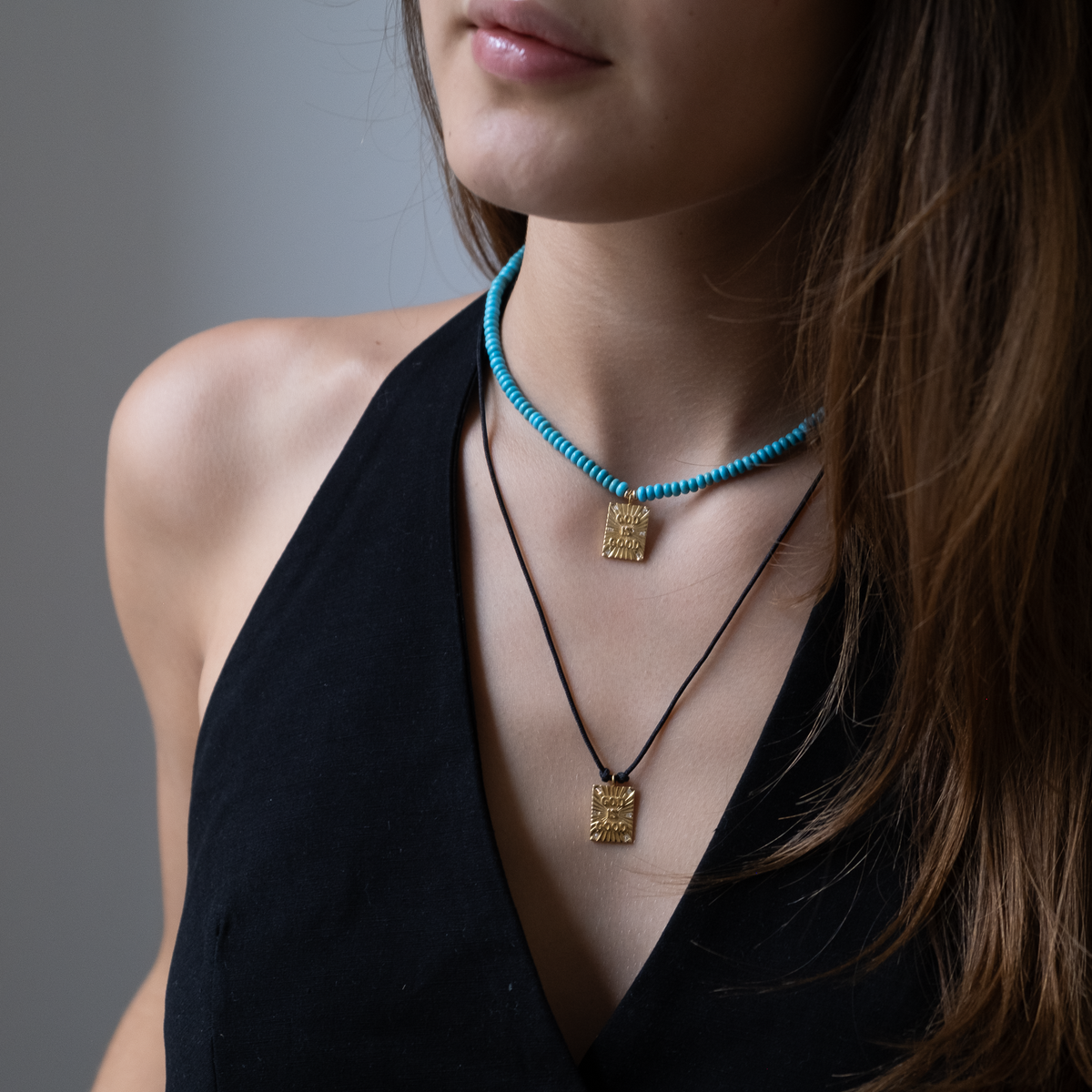 God is good necklace 14k gold