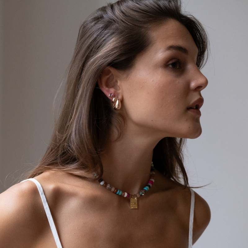 Dome Milgrain Edge Grande Hoops XL