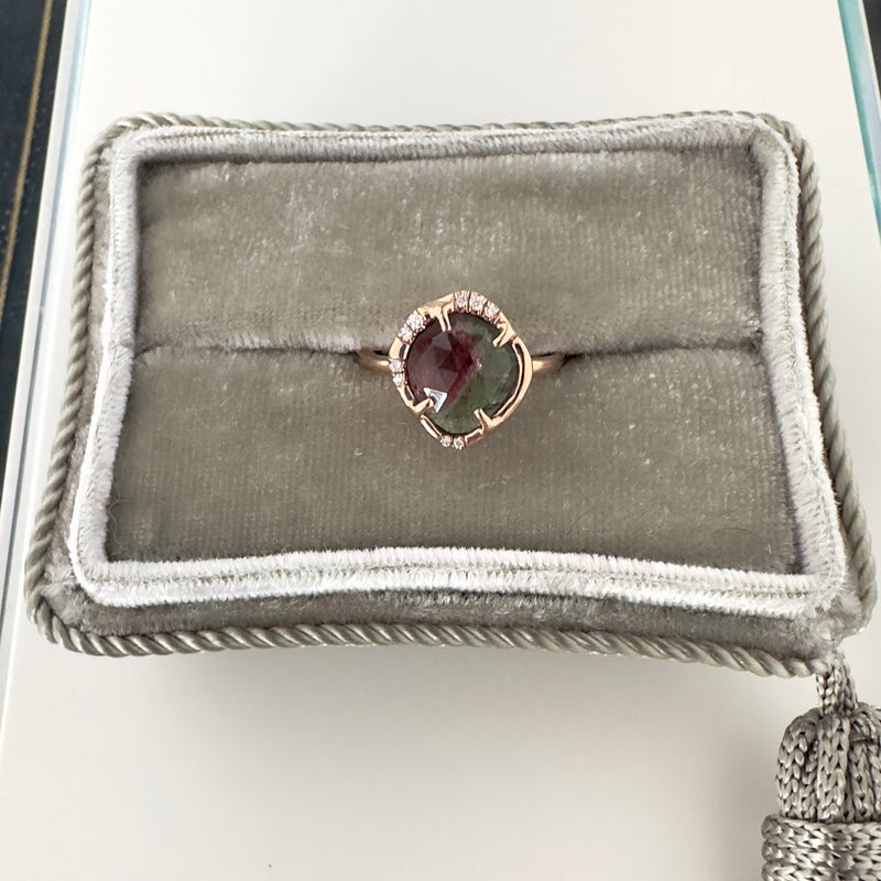 Aphenos Ring Watermelon Tourmaline Ring