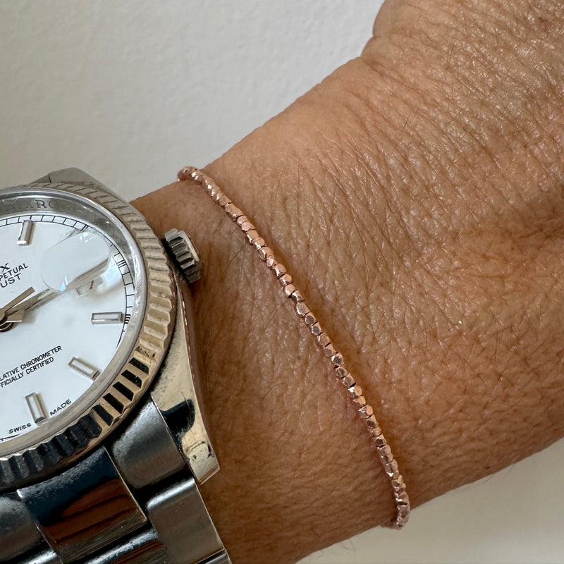Rose Gold Essential bead bracelet
