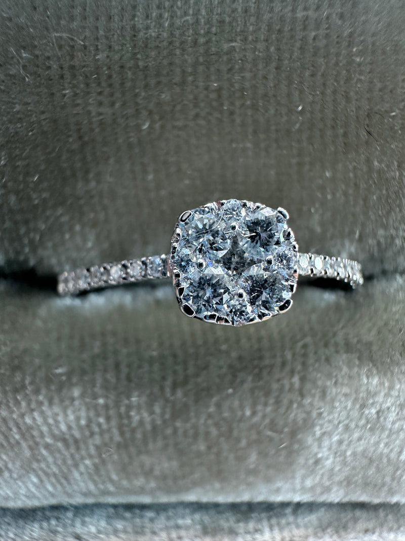 Diamond Cluster ring