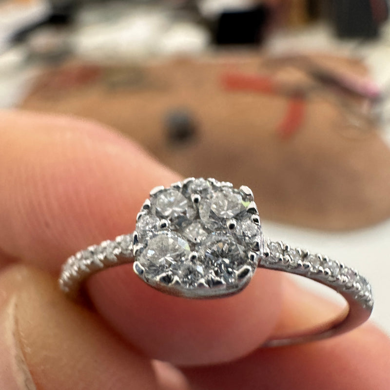 Diamond Cluster ring