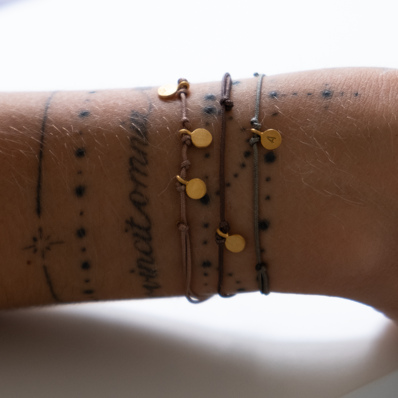 Gold Initial charm bracelet - personalize it!