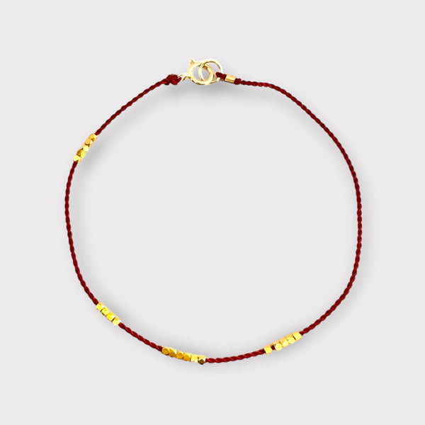 Solid Gold Friendship bracelet 18k