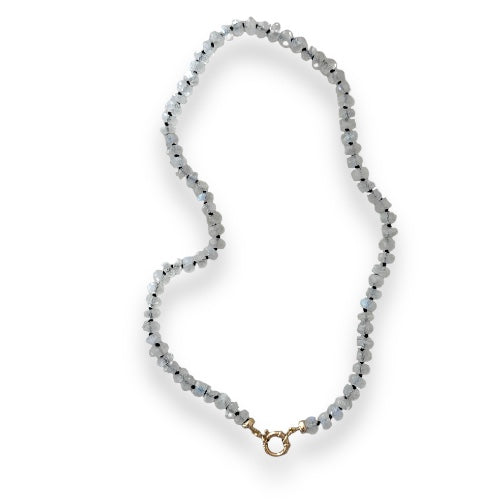 knotted moonstone necklace