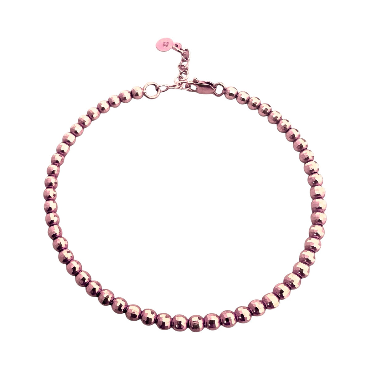 Rose gold bead bracelet
