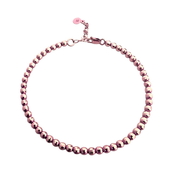 Rose gold bead bracelet