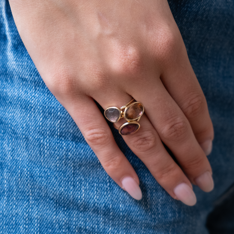 Taupe Tourmaline Faye Ring