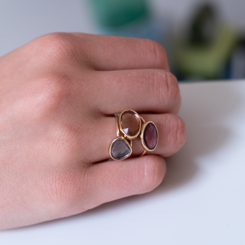 Taupe Tourmaline Faye Ring