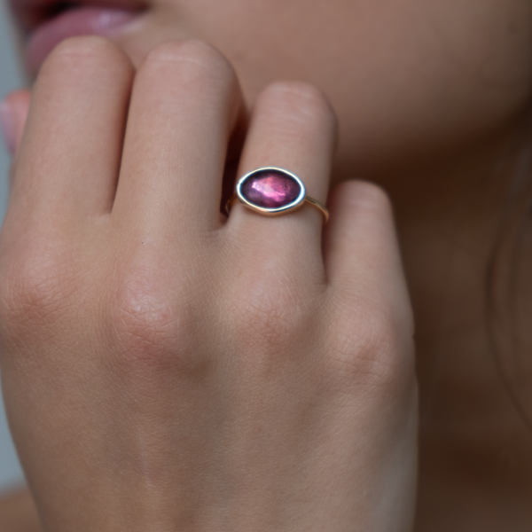 Pink Tourmaline Faye Ring