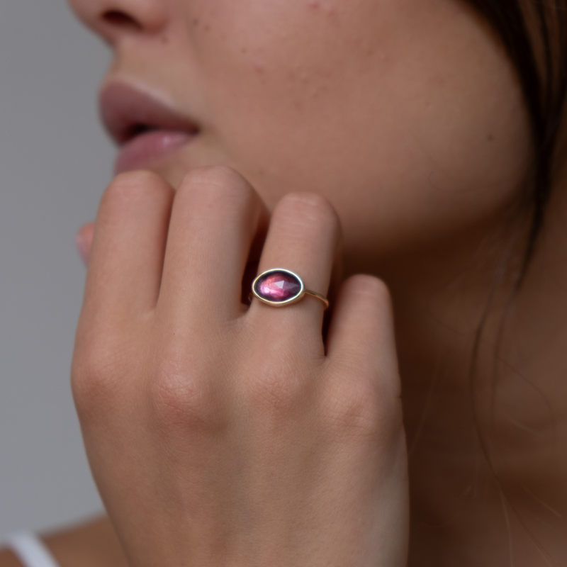 Pink Tourmaline Faye Ring