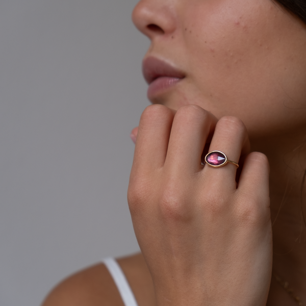 Pink Tourmaline Faye Ring