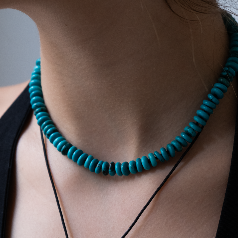 Turquoise Choker necklace – Vivien Frank Designs Turquoise Choker necklace – Vivien Frank Designs