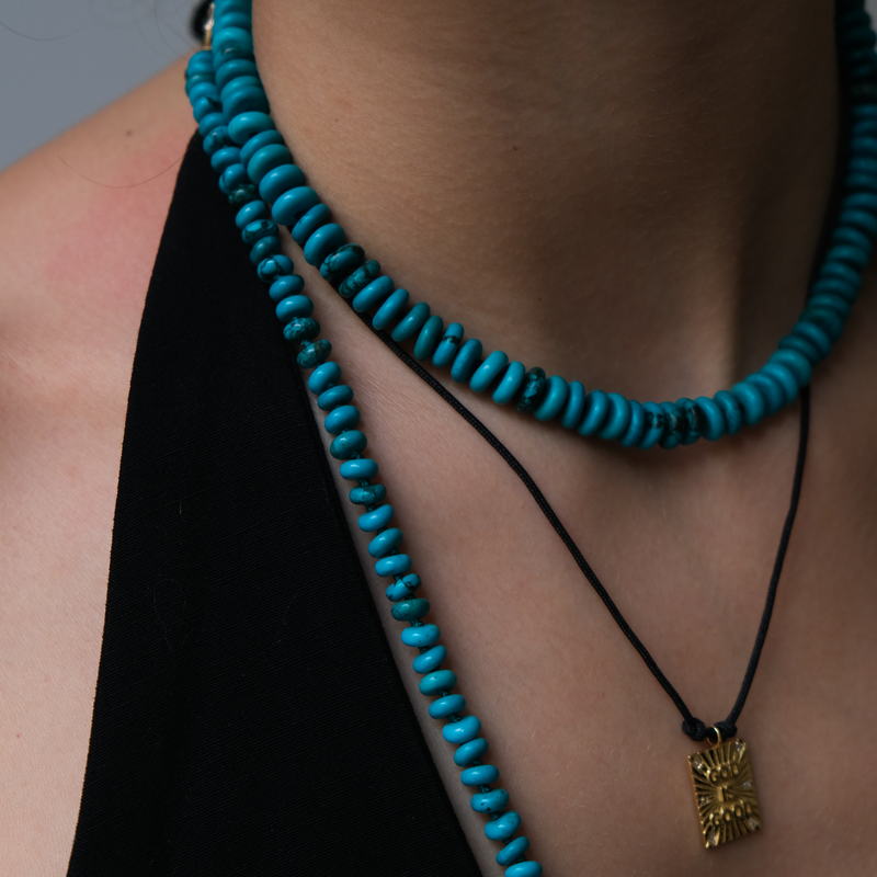 Turquoise Choker necklace – Vivien Frank Designs Turquoise Choker necklace – Vivien Frank Designs