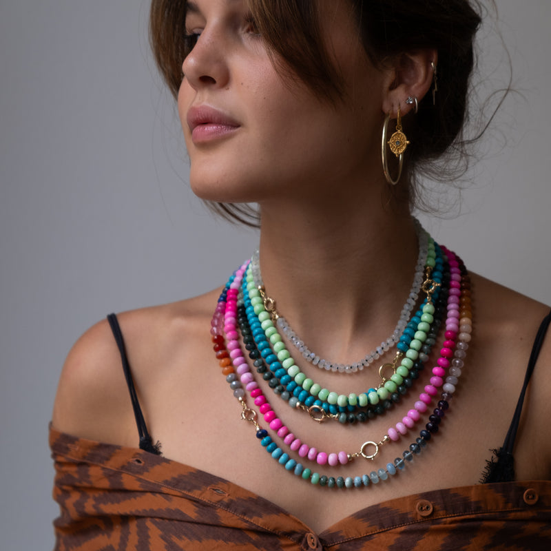 Gemstone necklaces by Vivien Frank Jewelry