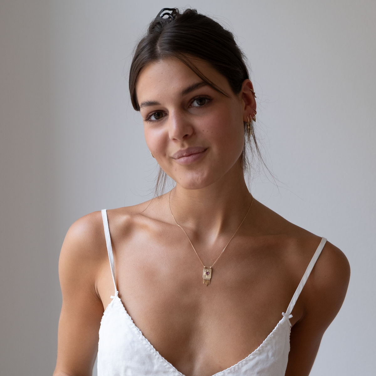 Tourmaline Heart Neckalce