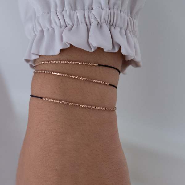 Delicate silk bracelet