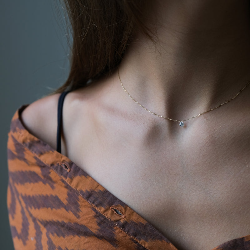 Floating diamond necklace by Vivien Frank Designs, Diamond necklace