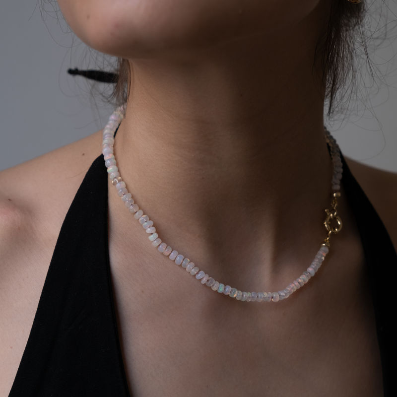 Ethiopian Opal Gemstone Necklace